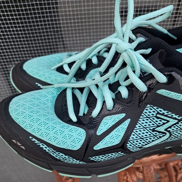 361° Fractal Teal and Black Athletic Shoes - Picture 5 of 10